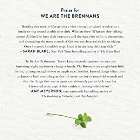 We are the Brennans- a Novel by Tracey Lange- BOTM-Brand New Copy- Never Opened! - Picture 14 of 16